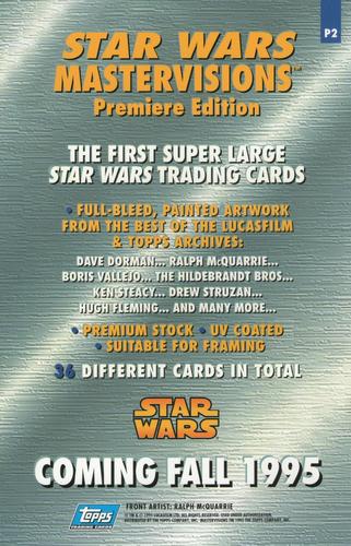 1995 Topps MasterVisions Star Wars - Promos #P2 Hoth Battle Scene Back