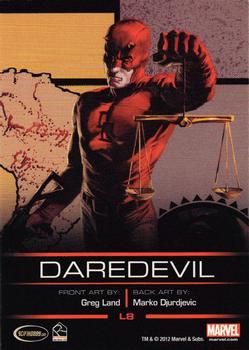 2013 Rittenhouse Legends of Marvel: Daredevil #L8 Daredevil Back