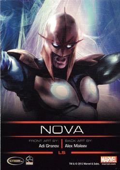 2013 Rittenhouse Legends of Marvel: Nova #L5 Nova Back
