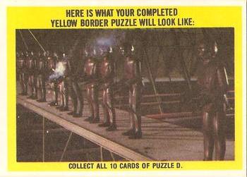1979 Topps The Black Hole - Stickers #1 Metallic Monster Back