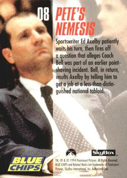 1994 SkyBox Blue Chips #8 Pete's Nemesis Back
