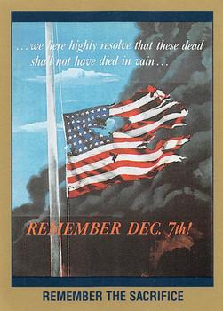 1991 Tuff Stuff Remember Pearl Harbor #1 Remember the Sacrifice Front