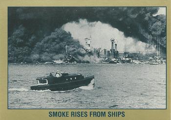 1991 Tuff Stuff Remember Pearl Harbor #20 Smoke Rises from Ships Front