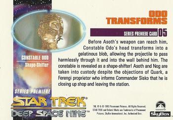1993 SkyBox Star Trek: Deep Space Nine Premiere #05 Odo Transforms Back