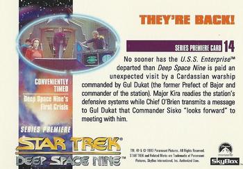 1993 SkyBox Star Trek: Deep Space Nine Premier #14 They're Back! Back