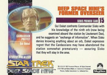 1993 SkyBox Star Trek: Deep Space Nine Premiere #15 Deep Space Nine's Former Overseer Back