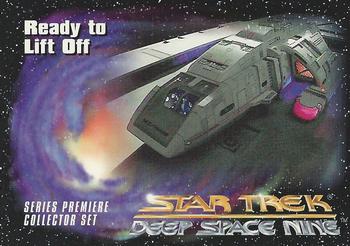 1993 SkyBox Star Trek: Deep Space Nine Premiere #17 Ready To Lift Off Front