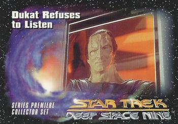 1993 SkyBox Star Trek: Deep Space Nine Premier #31 Dukat Refuses To Listen Front