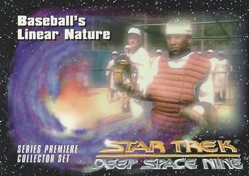 1993 SkyBox Star Trek: Deep Space Nine Premier #33 Baseball's Linear Nature Front