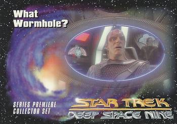1993 SkyBox Star Trek: Deep Space Nine Premier #37 What Wormhole? Front