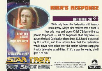 1993 SkyBox Star Trek: Deep Space Nine Premiere #38 Kira's Response Back