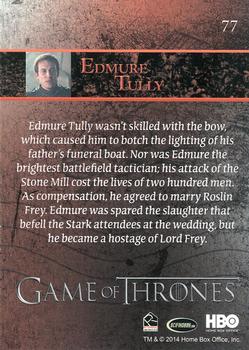 2014 Rittenhouse Game of Thrones Season 3 #77 Edmure Tully Back