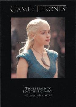 2014 Rittenhouse Game of Thrones Season 3 - Quotable Game of Thrones #Q28 Daenerys Targaryen / Lady Olenna Tyrell Front