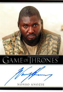 2014 Rittenhouse Game of Thrones Season 3 - Autographs Bordered #NNO Nonso Anozie Front