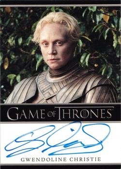 2014 Rittenhouse Game of Thrones Season 3 - Autographs Bordered #NNO Gwendoline Christie Front