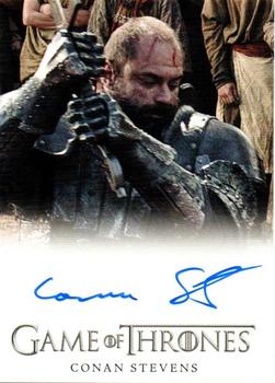 2014 Rittenhouse Game of Thrones Season 3 - Autographs Full Bleed #NNO Conan Stevens Front
