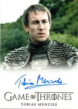 2014 Rittenhouse Game of Thrones Season 3 - Autographs Full Bleed #NNO Tobias Menzies Front