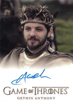 2014 Rittenhouse Game of Thrones Season 3 - Autographs Full Bleed #NNO Gethin Anthony Front