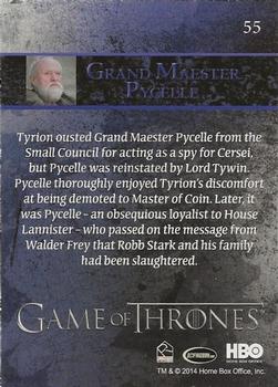 2014 Rittenhouse Game of Thrones Season 3 - Holofoil #55 Grand Maester Pycelle Back