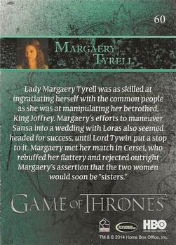 2014 Rittenhouse Game of Thrones Season 3 - Holofoil #60 Margaery Tyrell Back