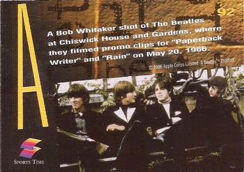 1996 Sports Time The Beatles #92 The Beatles Back