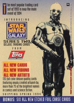 1994 Topps Star Wars Galaxy Series 2 - Promos #P4 C-3PO & Jawas Back