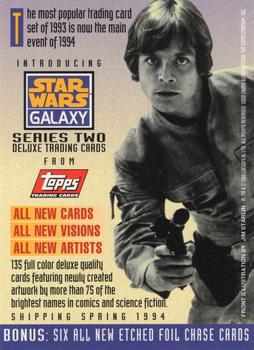 1994 Topps Star Wars Galaxy Series 2 - Promos #NNO Stormtrooper / Ewoks Back