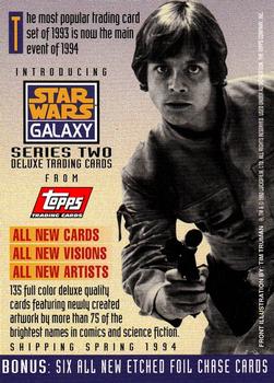 1994 Topps Star Wars Galaxy Series 2 - Promos #NNO Tusken Raiders Back
