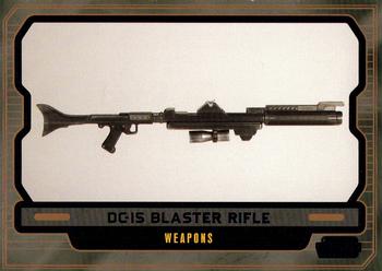 2013 Topps Star Wars: Galactic Files Series 2 - Blue #599 DC-15 Blaster Rifle Front