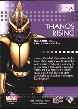 2013 Upper Deck Marvel Now! #130 Thanos Rising Back