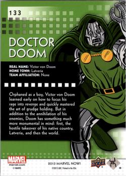 2013 Upper Deck Marvel Now! #133 Dr. Doom Back