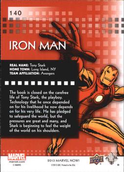2013 Upper Deck Marvel Now! #140 Iron Man Back