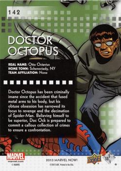 2013 Upper Deck Marvel Now! #142 Doctor Octopus Back