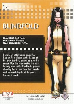 2013 Upper Deck Marvel Now! #15 Blindfold Back