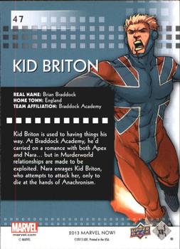 2013 Upper Deck Marvel Now! #47 Kid Briton Back