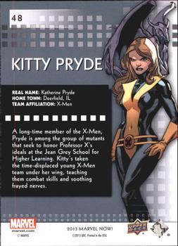 2013 Upper Deck Marvel Now! #48 Kitty Pryde Back