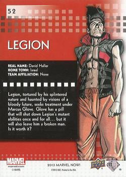 2013 Upper Deck Marvel Now! #52 Legion Back