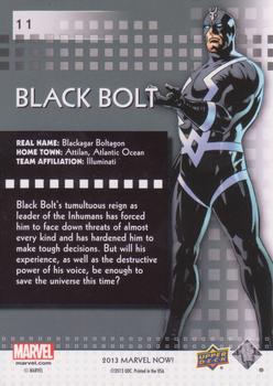 2013 Upper Deck Marvel Now! #11 Black Bolt Back