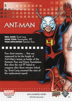 2013 Upper Deck Marvel Now! - Foil #5 Ant-Man Back