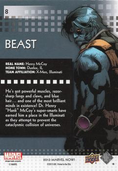 2013 Upper Deck Marvel Now! - Foil #8 Beast Back