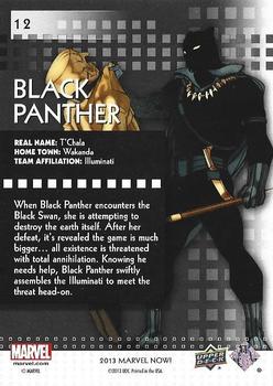 2013 Upper Deck Marvel Now! - Foil #12 Black Panther Back