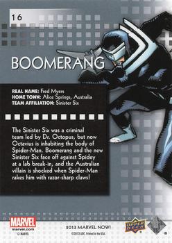 2013 Upper Deck Marvel Now! - Foil #16 Boomerang Back