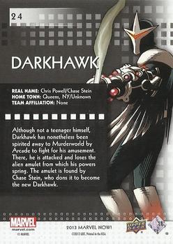 2013 Upper Deck Marvel Now! - Foil #24 Darkhawk Back