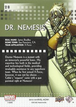 2013 Upper Deck Marvel Now! - Foil #28 Dr. Nemesis Back