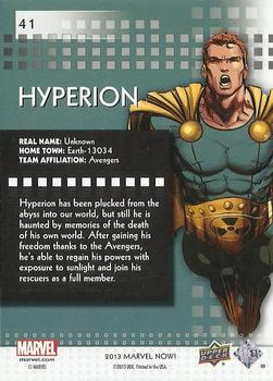 2013 Upper Deck Marvel Now! - Foil #41 Hyperion Back