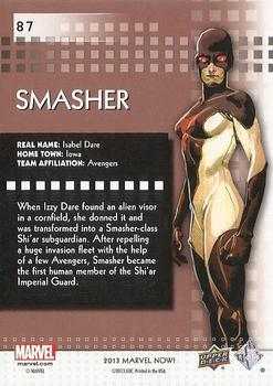 2013 Upper Deck Marvel Now! - Foil #87 Smasher Back