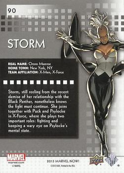 2013 Upper Deck Marvel Now! - Foil #90 Storm Back