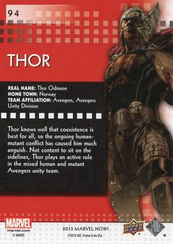 2013 Upper Deck Marvel Now! - Foil #94 Thor Back