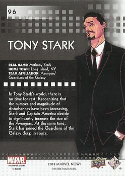 2013 Upper Deck Marvel Now! - Foil #96 Tony Stark Back