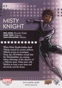 2013 Upper Deck Marvel Now! - Foil #65 Misty Knight Back